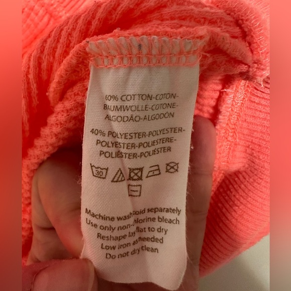 we the free neon pink sweater Size Medium - Picture 3 of 7